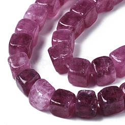 Окрашенные природные белый нефрит бисер пряди&nbsp;LS-G-S364-083A-1