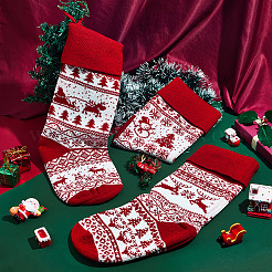 3 шт. 3 вида вязаных рождественских носков из шерстяной пряжи&nbsp;FEPA-SP0001-04A