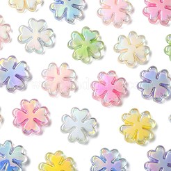 24 шт. 8-х цветные акриловые бусины с УФ-покрытием&nbsp;SACR-FS0001-47