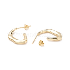 Серьги-гвоздики в форме витка&nbsp;EJEW-A064-06G-RS