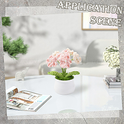 1 шт. вязаный вручную цветок для горшечных растений&nbsp;DJEW-SC0001-15E