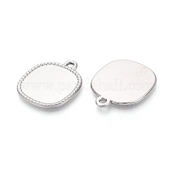 Оправы для подвесок из нержавеющей стали 304 в виде кабошонов&nbsp;STAS-N108-70P