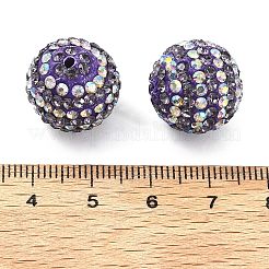 Полосатый узор полимерная глина стразы бусины&nbsp;CLAY-NH0001-01K