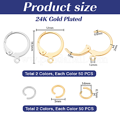 100 шт. фурнитура для сережек из нержавеющей стали 304&nbsp;STAS-PH0007-03