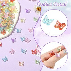 300шт УФ-покрытие прозрачные акриловые бусины&nbsp;OACR-CJ0002-17