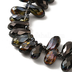 Стеклянные бусины с гальваническим покрытием &nbsp;EGLA-B006-01A-HP01