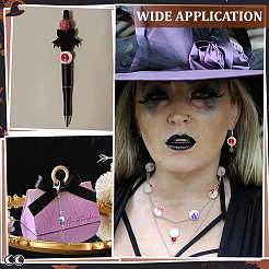 44 шт. 8 стиля УФ-покрытие переливающиеся акриловые бусины&nbsp;MACR-PH0001-96