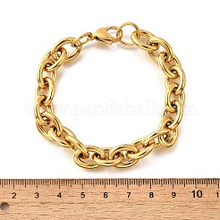 Браслеты-цепочки из нержавеющей стали 304 для женщин&nbsp;LS-BJEW-Q050-01C-G