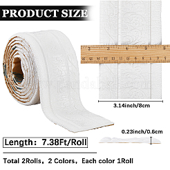 2 шт. 2 стиля самоклеящейся контактной бумаги с зернистостью xpe&nbsp;DIY-CP0012-20C