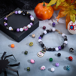 Наборы для изготовления браслетов своими руками на тему хэллоуина&nbsp;DIY-WH0750-046