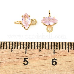 Латунные подвески-коннекторы в виде конского глаза&nbsp;KK-P347-03G