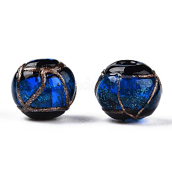 Бусины ручной работы бусины золотого песка&nbsp;LAMP-T019-10mm-06