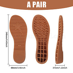 Противоскользящая обувь из синтетического каучука&nbsp;AJEW-WH0816-078