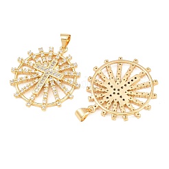 Латунные микро проложить кубического циркония подвески&nbsp;KK-C162-103B-G