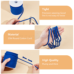 Круглый хлопковый шнур длиной 25 метр.&nbsp;OCOR-BC0006-70A