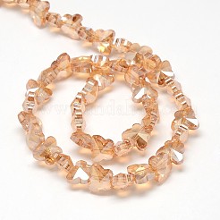 Гальванических хрустальные стекло бабочка бисер пряди&nbsp;EGLA-F041-A