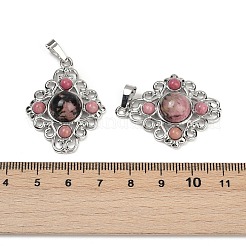 Природные подвески родонит&nbsp;G-Z077-01P-11