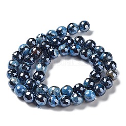 Гальваника натуральный огонь треск агат бусины нити&nbsp;G-G0006-A01-06