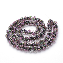 Ручной золотой песок бусины бисер нитей&nbsp;LAMP-R141-12mm-03