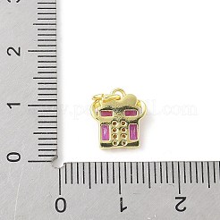 Латунные микро проложить кубического циркония подвески&nbsp;KK-Z101-02G-05