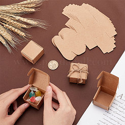 Квадратные складные ящики для хранения крафт-бумаги&nbsp;LS-CON-WH0089-46A