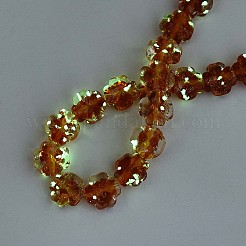 Светящиеся стеклянные бусины ручной работы из золотой фольги&nbsp;FOIL-N029-01C