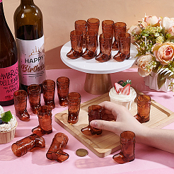 Пластиковые бокалы для вина в форме ковбойских сапог для кукольных миниатюр&nbsp;FIND-WH0199-336B