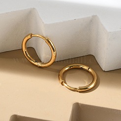 Серьги-кольца Huggie Hoop из нержавеющей стали 304 с вакуумным покрытием PVD для женщин&nbsp;EJEW-F280-07B-G