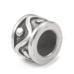 Европейские бусины из нержавеющей стали 304&nbsp;STAS-G303-04AS