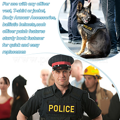 Аппликации с вышивкой из полиэстера для сотрудников службы безопасности&nbsp;PATC-WH0017-10A-02