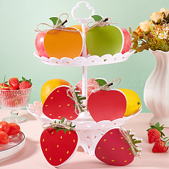 6шт деревянные фигурки фруктов&nbsp;AJEW-GA00022