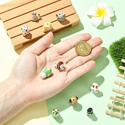 11шт 11 стиля фарфоровые бусины ручной работы с принтом&nbsp;PORC-CJ0001-26