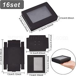 Картонная коробка с окном&nbsp;LS-CON-WH0086-022A