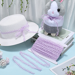 25 м нейлоновой эластичной плиссированной кружевной отделки&nbsp;OCOR-CY0001-13D