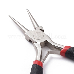 5 дюймовые плоскогубцы из углеродистой стали с круглым носом из нержавеющей стали для изготовления ювелирных изделий P035Y-1