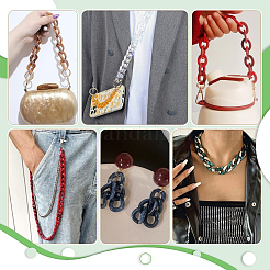 420шт 7 цвета акриловое связующее кольцо&nbsp;OACR-PH0001-92