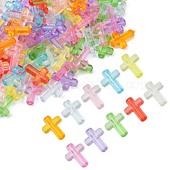 250 шт. Прозрачные акриловые бусины&nbsp;TACR-CJ0001-54