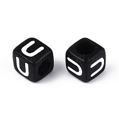 Начальные акриловые бусины с горизонтальной дырочкой&nbsp;OACR-ZX006-35U