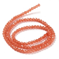 Запекание расписных стеклянных бусин с имитацией нефрита&nbsp;DGLA-A034-J2MM-A12