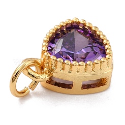 Настоящие 18-каратные позолоченные подвески из латуни с инкрустацией из кубического циркония&nbsp;ZIRC-L100-076G