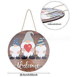 Печатные деревянные большие подвески&nbsp;WOOD-WH0115-04