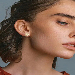 8 шт. 2 цвета фурнитура для сережек-гвоздиков из нержавеющей стали 304&nbsp;STAS-LP0004-76