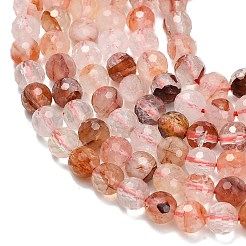 Нити бусин из натурального красного гематоидного кварца/железистого кварца класса А&nbsp;G-L642-F03-6mm