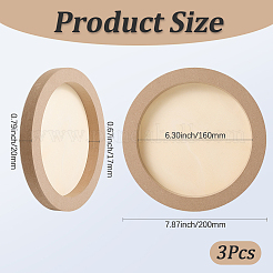 DIY детская деревянная отделка глиняная рамка для фотографий WOOD-WH20008-07D