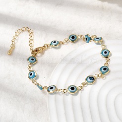 Браслет из латунных звеньев для женщин&nbsp;BJEW-K298-02G