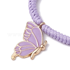 Браслеты с подвесками из сплава эмали&nbsp;BJEW-JB09966-01