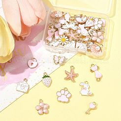 40шт 20 стиля подвески из сплава с эмалью&nbsp;ENAM-FS0003-33