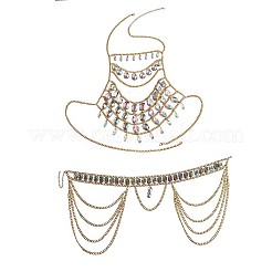 Прозрачный ab акриловый сплав кисточка цепь сексуальный костюм цепи для тела для пляжной вечеринки&nbsp;FS-WGA6328-01