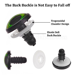 150 шт. 5 стильных пластиковых кукольных глазных носовых круглых прокладок&nbsp;KY-PH0001-72