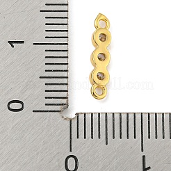 Подвески из латуни с фианитом и тремя плоскими круглыми звеньями&nbsp;KK-P277-52A-A